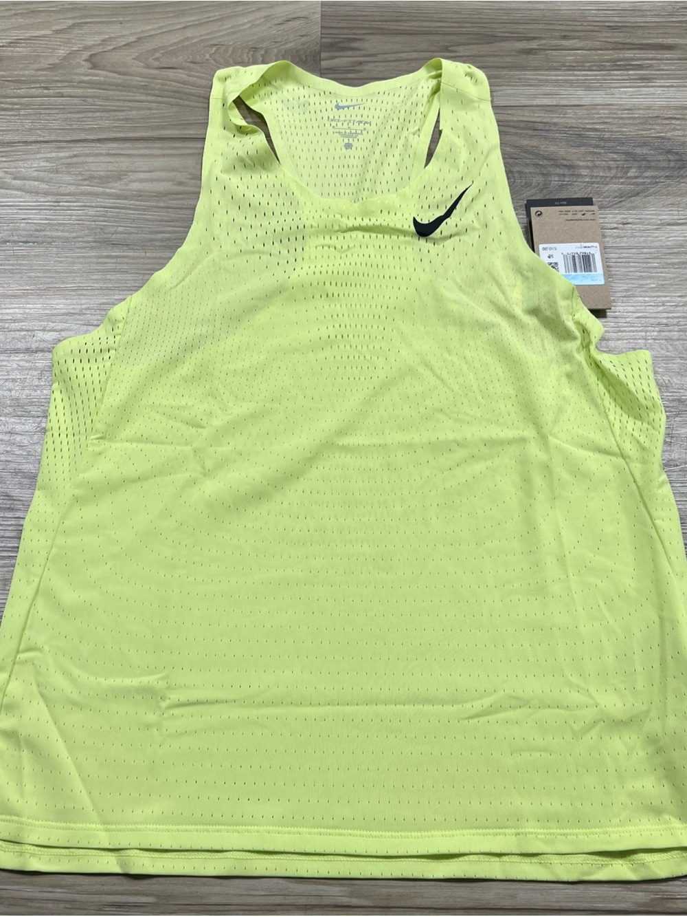 Nike AeroSwift Dri-FIT ADV Running Singlet Lemon Twist Men Medium FN4231-736 $90